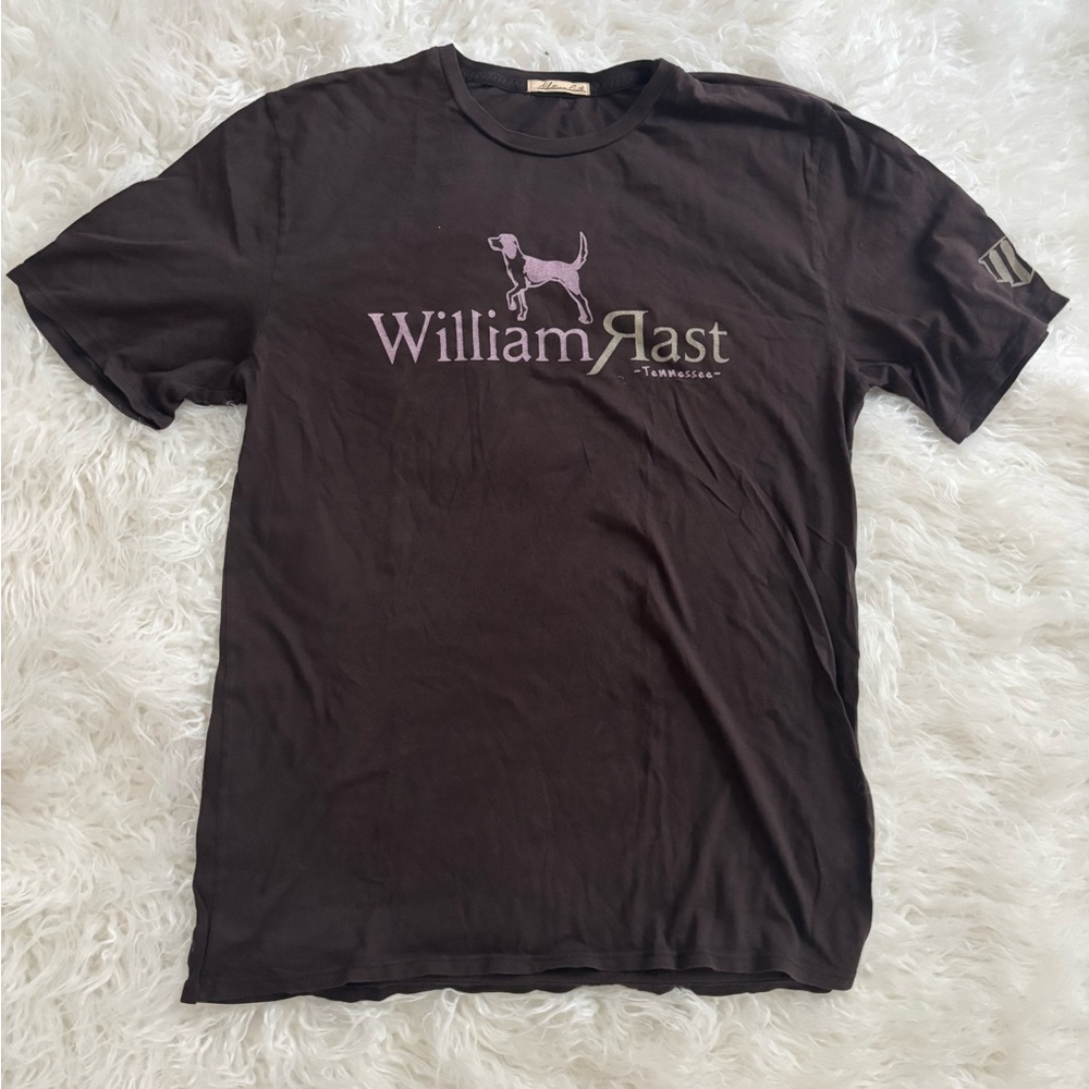William Rast Brown Graphic T-Shirt